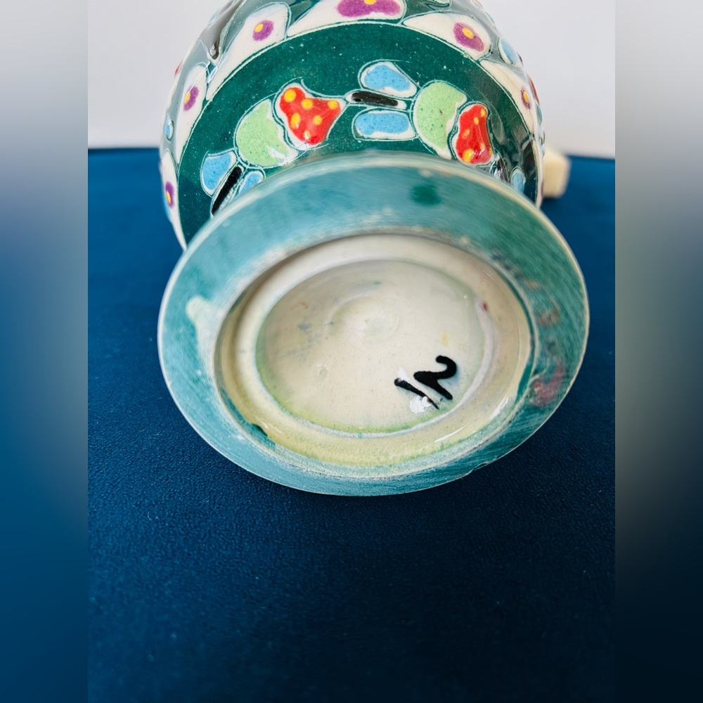 Vintage Kütahya Vase Art Turkish Pottery Vase - Picture 5 of 5